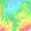 Topografische Karte Les Ricans, Höhe, Relief