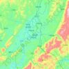 Topografische Karte Longshan, Höhe, Relief