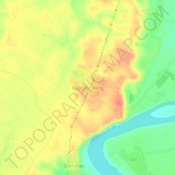 Topografische Karte Bagong Silang, Höhe, Relief