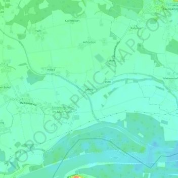 Topografische Karte Labing, Höhe, Relief