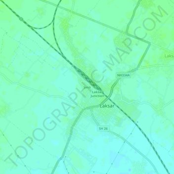 Topografische Karte Simli, Höhe, Relief