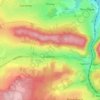 Topografische Karte La Comté, Höhe, Relief