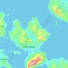 Topografische Karte Pulau Bacan, Höhe, Relief