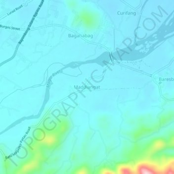 Topografische Karte Maddiangat, Höhe, Relief