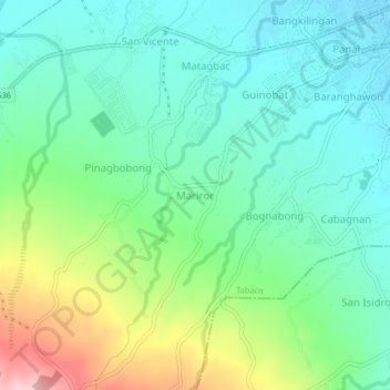 Topografische Karte Mariroc, Höhe, Relief