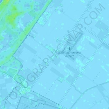 Topografische Karte Zuid-Eierland, Höhe, Relief