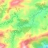 Topografische Karte Visconde de Mauá, Höhe, Relief