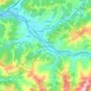 Topografische Karte Langreo / Llangréu, Höhe, Relief