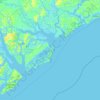 Topografische Karte Harbor Island, Höhe, Relief