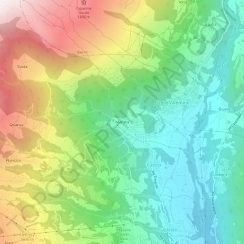 Topografische Karte Marolta, Höhe, Relief