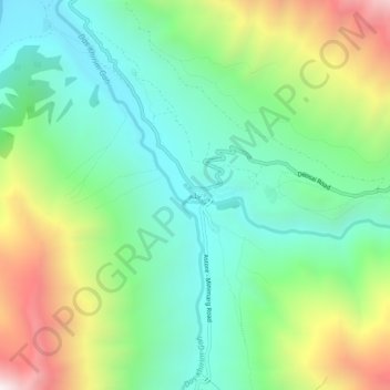 Topografische Karte Chilum, Höhe, Relief