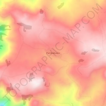 Topografische Karte Pambabuela, Höhe, Relief