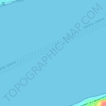 Topografische Karte Strait of Messina, Höhe, Relief