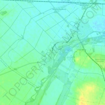 Topografische Karte Pischelsdorf, Höhe, Relief
