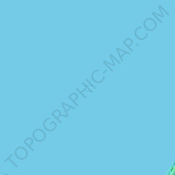 Topografische Karte Table Bay, Höhe, Relief