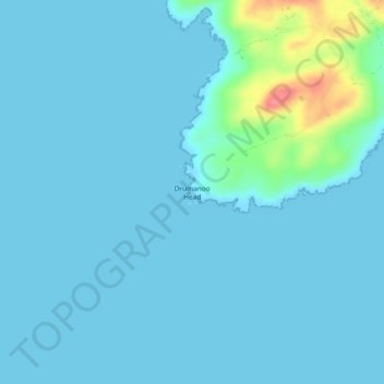 Topografische Karte Drumanoo Head, Höhe, Relief