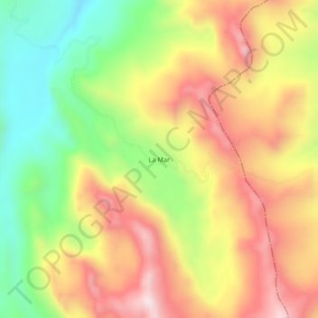 Topografische Karte La Mar, Höhe, Relief