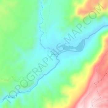 Topografische Karte Aouli, Höhe, Relief