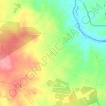 Topografische Karte Los Frailes, Höhe, Relief