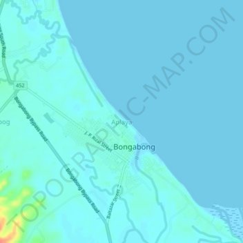 Topografische Karte Aplaya, Höhe, Relief