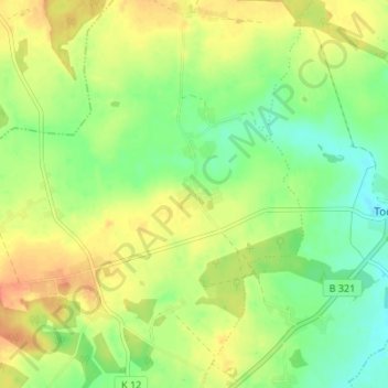 Topografische Karte Schwaberow, Höhe, Relief