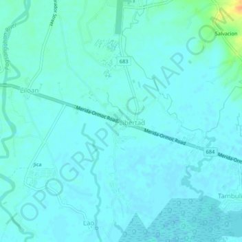 Topografische Karte Seguinon, Höhe, Relief
