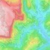 Topografische Karte Vukanovići, Höhe, Relief