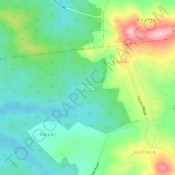 Topografische Karte Scoul, Höhe, Relief