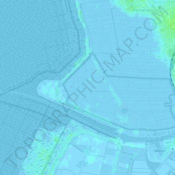 Topografische Karte Dockkoog, Höhe, Relief