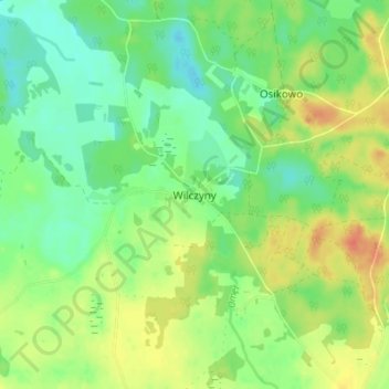 Topografische Karte Wolfshagen, Höhe, Relief