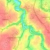 Topografische Karte Traou Goaziou, Höhe, Relief