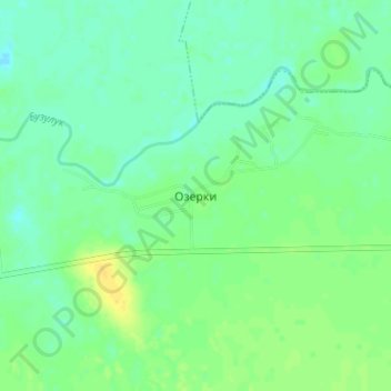 Topografische Karte Озерки, Höhe, Relief