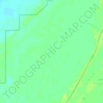 Topografische Karte Twistal Swamp, Höhe, Relief