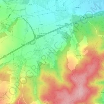 Topografische Karte Ramplach, Höhe, Relief