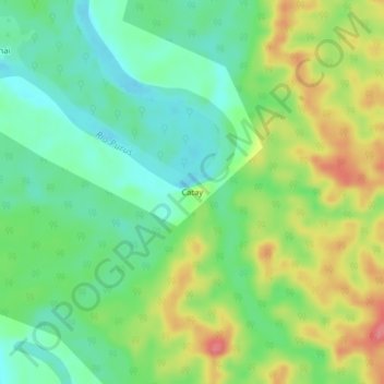 Topografische Karte Catay, Höhe, Relief