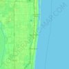 Topografische Karte Boynton Beach, Höhe, Relief