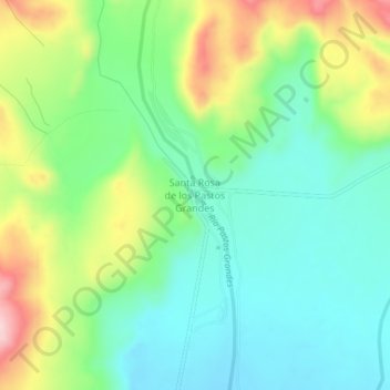 Topografische Karte Santa Rosa de los Pastos Grandes, Höhe, Relief