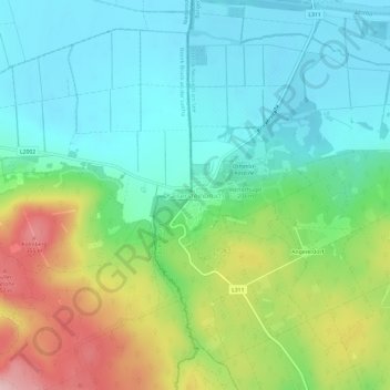 Topografische Karte Kaisersteinbruch, Höhe, Relief