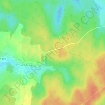 Topografische Karte La Gruyère, Höhe, Relief