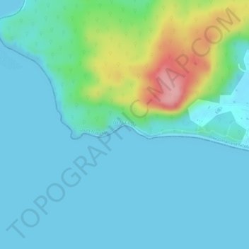 Topografische Karte Neil's Cove, Höhe, Relief