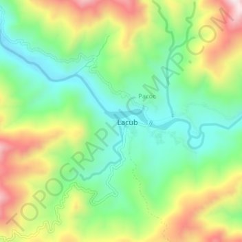 Topografische Karte Poblacion, Höhe, Relief