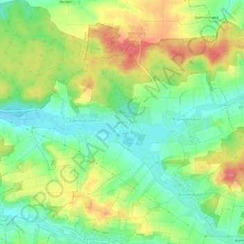 Topografische Karte Pichl, Höhe, Relief