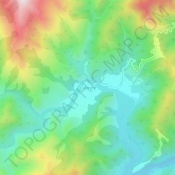 Topografische Karte Labney, Höhe, Relief