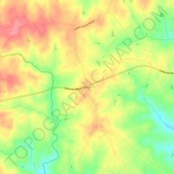 Topografische Karte Rondo, Höhe, Relief