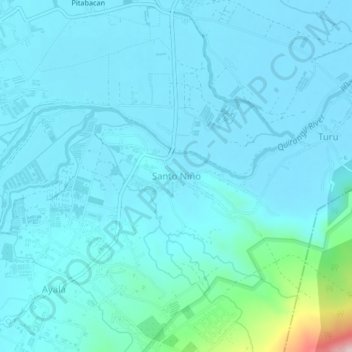 Topografische Karte Santo Niño, Höhe, Relief