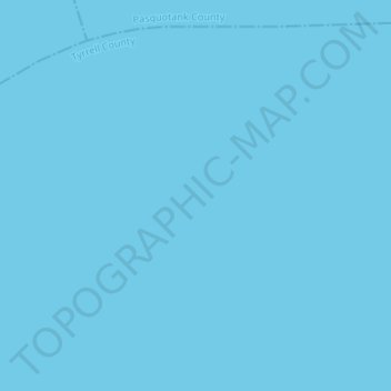 Topografische Karte Albemarle Sound, Höhe, Relief