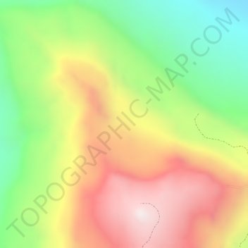 Topografische Karte Wilich'O, Höhe, Relief