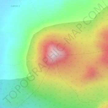 Topografische Karte Kalisungan, Höhe, Relief