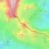 Topografische Karte Cime de la Coste du Col, Höhe, Relief