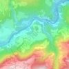 Topografische Karte Valendas, Höhe, Relief